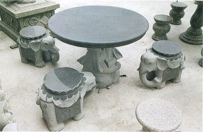 Stone Table & bench